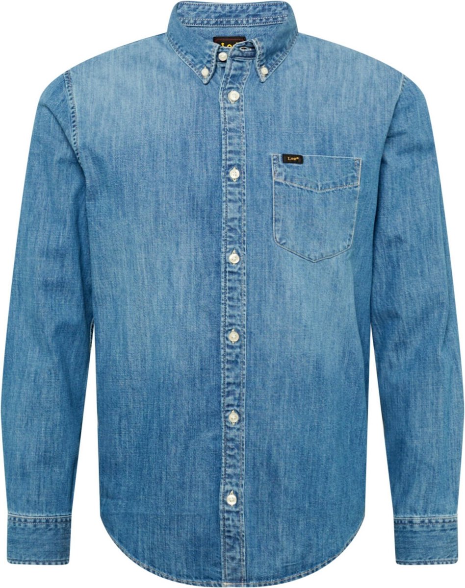 Lee overhemd Blauw Denim-L