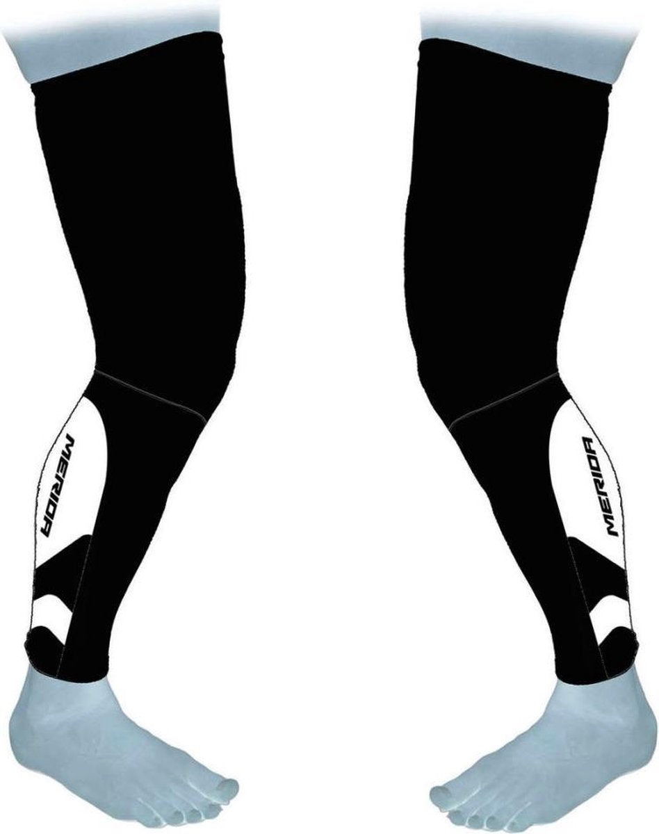 BEENWARMERS ZWART/WIT XXL
