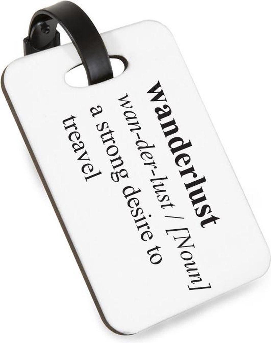 Hospitrix Bagagelabel Gekleurd voor Koffers –  Wanderlust