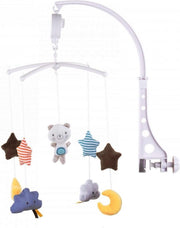 Chipolino Carrousel - Muziekmobiel - Baby mobiel met geluid en muziek - Voor pasgeboren baby’s - Wit