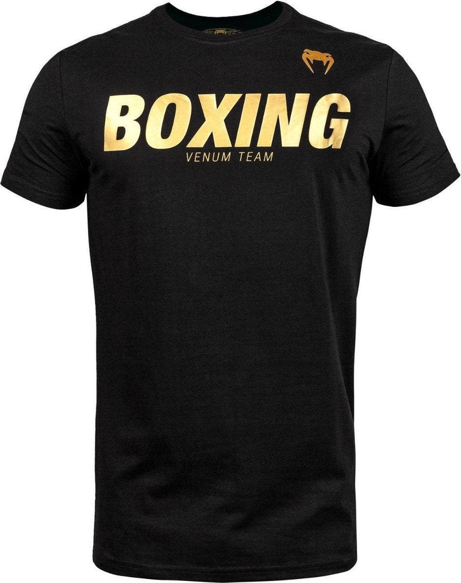 Venum Boxing VT T-Shirt - Zwart - Goud - L