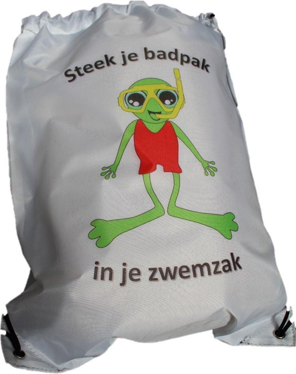 Zwemzakje "SNORKELENDE KIKKER" wit
