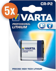 Voordeelpak van 5 x Varta Photo Lithium batterijen CR-P2