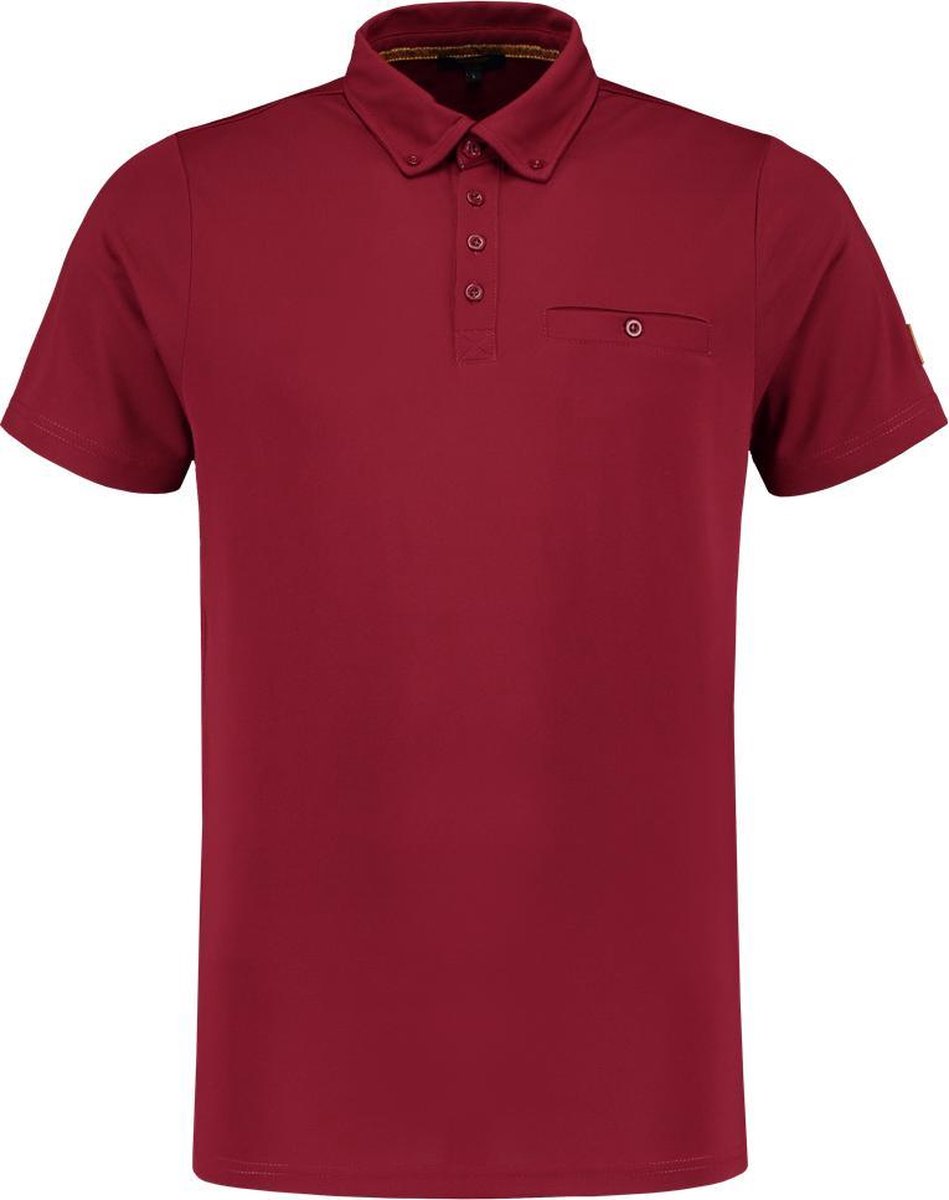 Tricorp  Poloshirt Premium Button Down 204001 Bordeaux - Maat XS