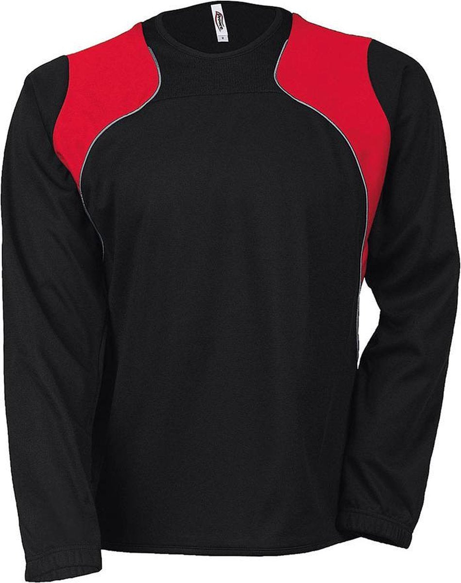 Proact Tweekleurige Training Sweater PA300 - Zwart/Rood - Maat L
