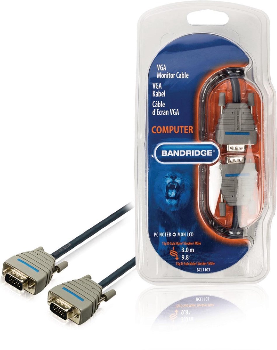 Bandridge VGA kabel - 3 meter