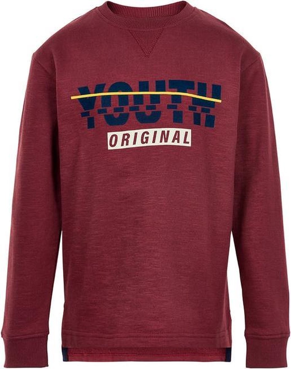 Minymo - jongens sweater - bordeaux - Maat 116