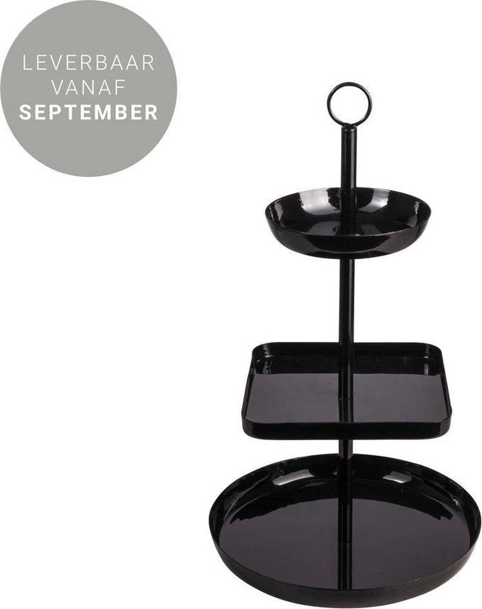 Gusta Etagere Metaal Ø22x38cm Zwar
