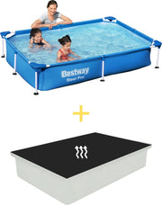 Bestway Zwembad - Steel Pro - 221 x 150 x 43 - Inclusief Solarzeil