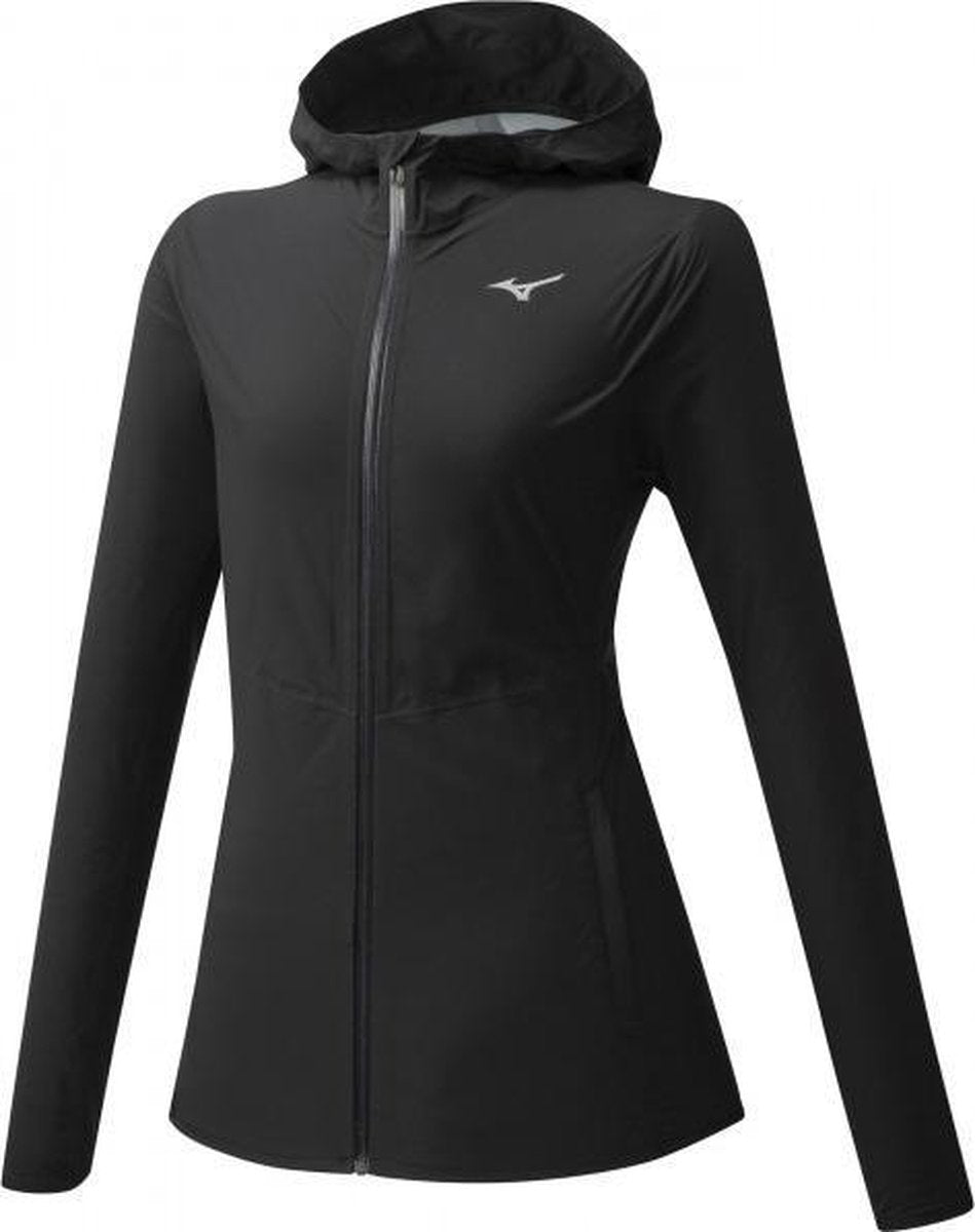 Mizuno Waterproof 20K Jacket Dames - zwart - maat L
