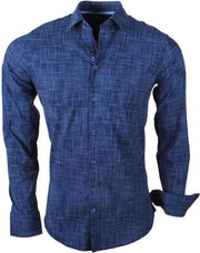 Ferlucci - Heren overhemd - Calabria - Stretch - Blauw