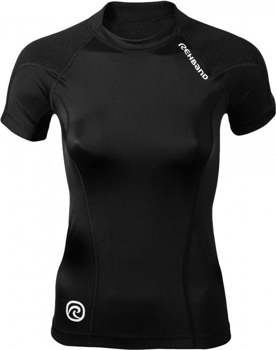 Rehband Compressieshirt Qd Thermal Zone Dames Zwart Maat M
