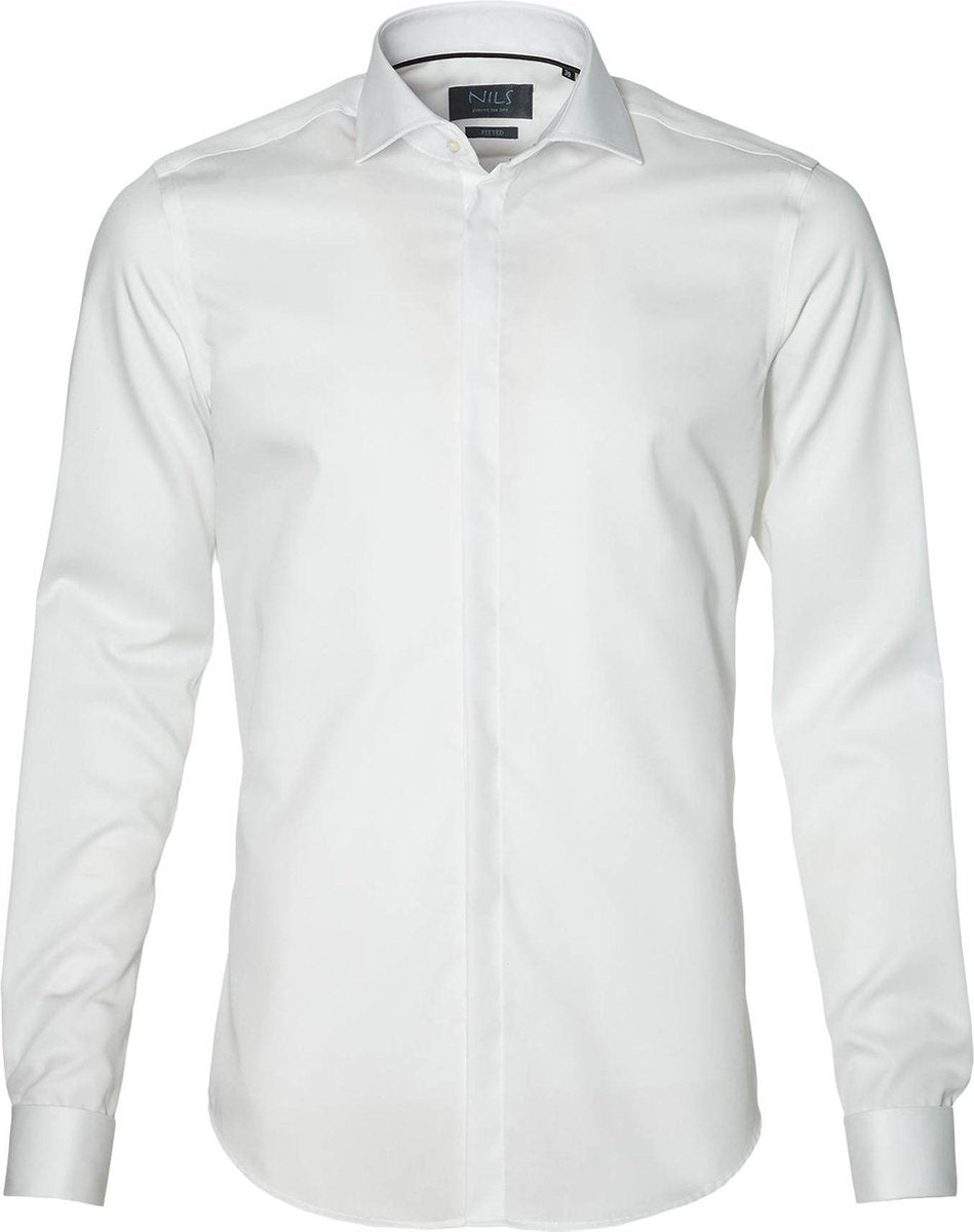 Nils Smoking Overhemd - Body Fit - Wit - 37