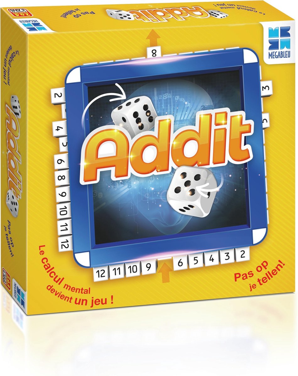 Addit - Dobbelspel - Reken en strategie spel