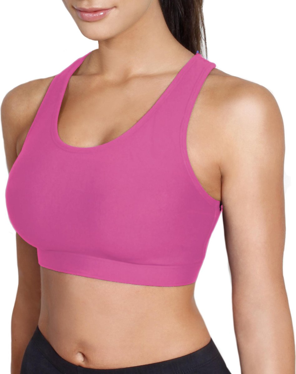 sport bh dames  -sportjock-De beste sport bh - M/80D - roze