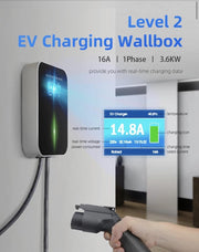 Laadpaal Wallbox Laadstation EV Charger 3.7kw 16A 1-Fase Type 2 Stekker