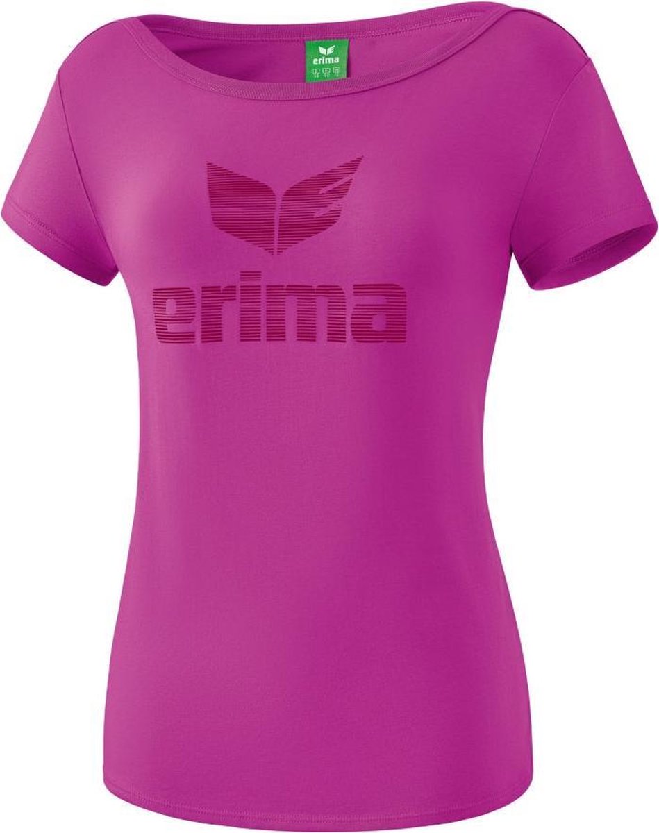 Erima Essential Dames T-Shirt - Shirts  - roze - 46