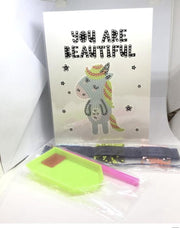 Diamond Painting kaart You Are Beautiful