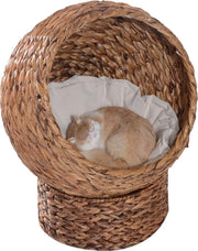 Kattenbed - Kattenmand met kussen - Katten - Bruin - 42 x 33 x 52 cm