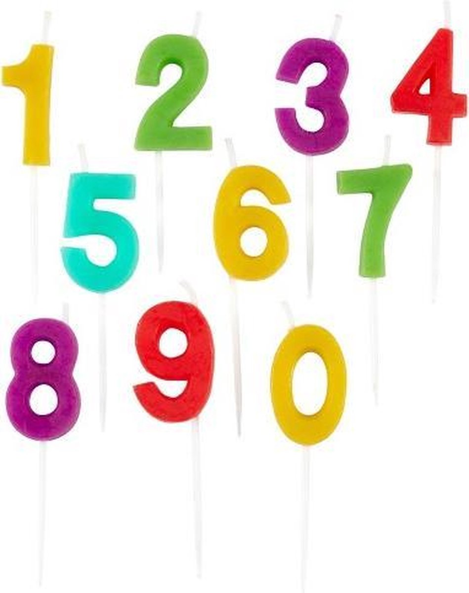 Doodadeals® | Happy Birthday Kaarsjes | Verjaardagsfeest kaarsjes | Taartversiering Kaarsjes 0 tot 9 cijfers