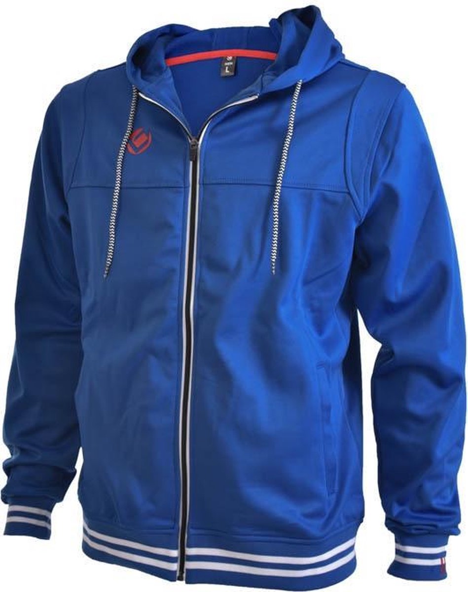 Brabo Tech Hooded  Trainingsjas - Maat M  - Mannen - blauw