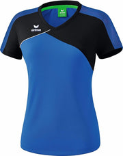 Erima Premium One 2.0 Dames T-Shirt - Voetbalshirts  - blauw kobalt - 44