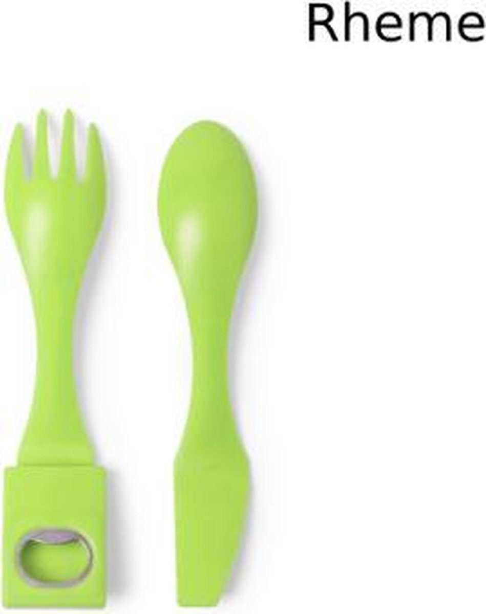 Bestek Set - Mes - Vork - Lepel - Opener - Klem - Groen - Rheme