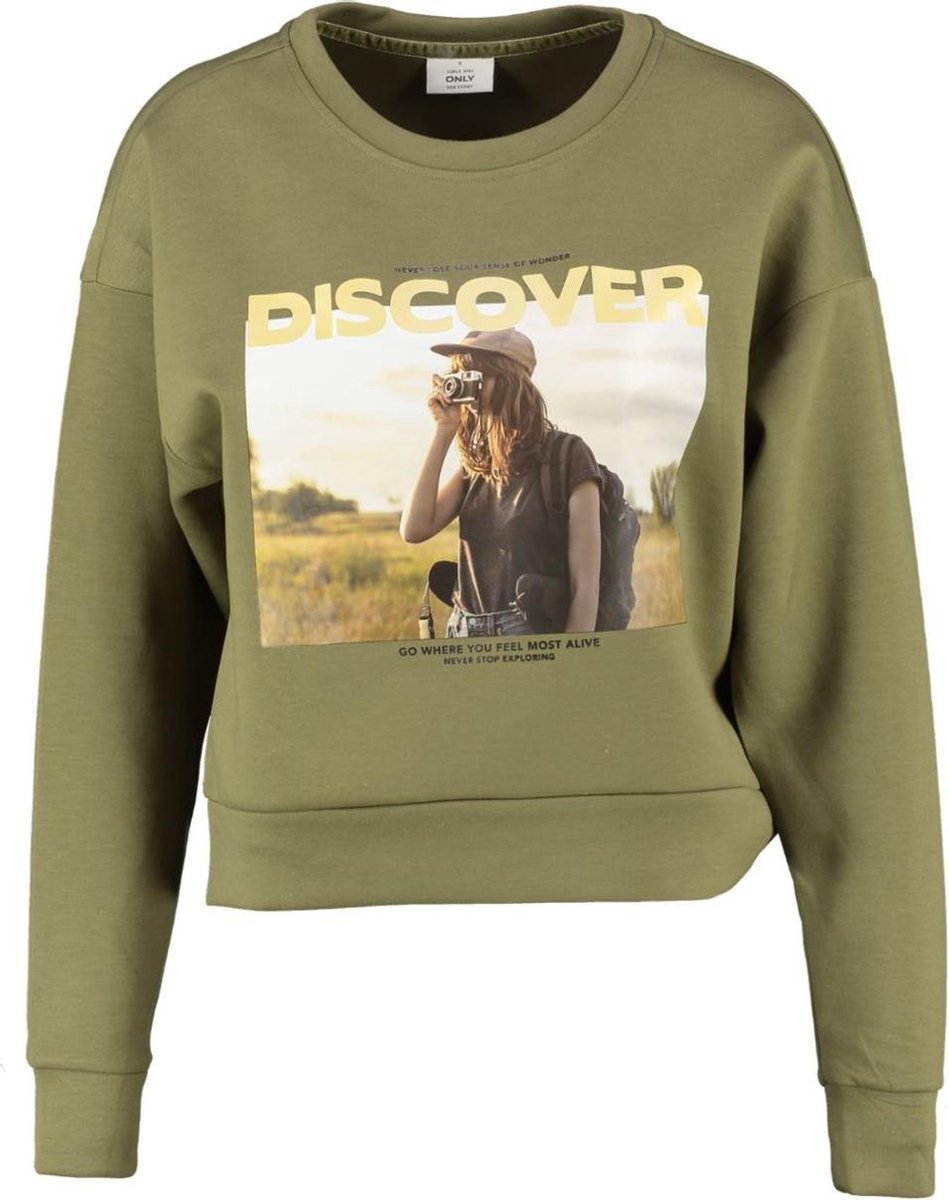 Onlziggy L/s O-neck Box Swt 15199432 Martini Olive