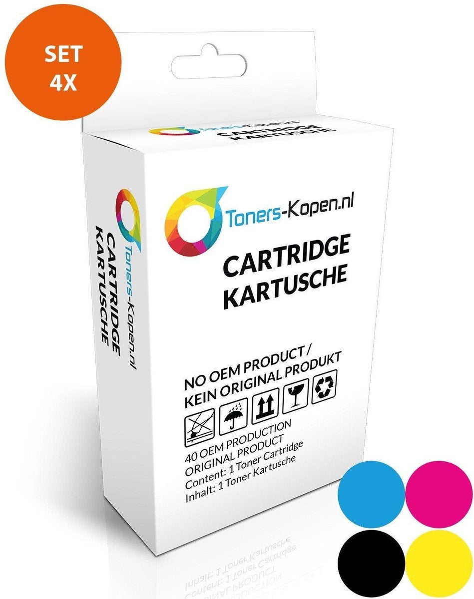 Compatibel Set van 4x inkt cartridge voor Epson T9441-T9444 WF-C5210DW Toners-kopen_nl