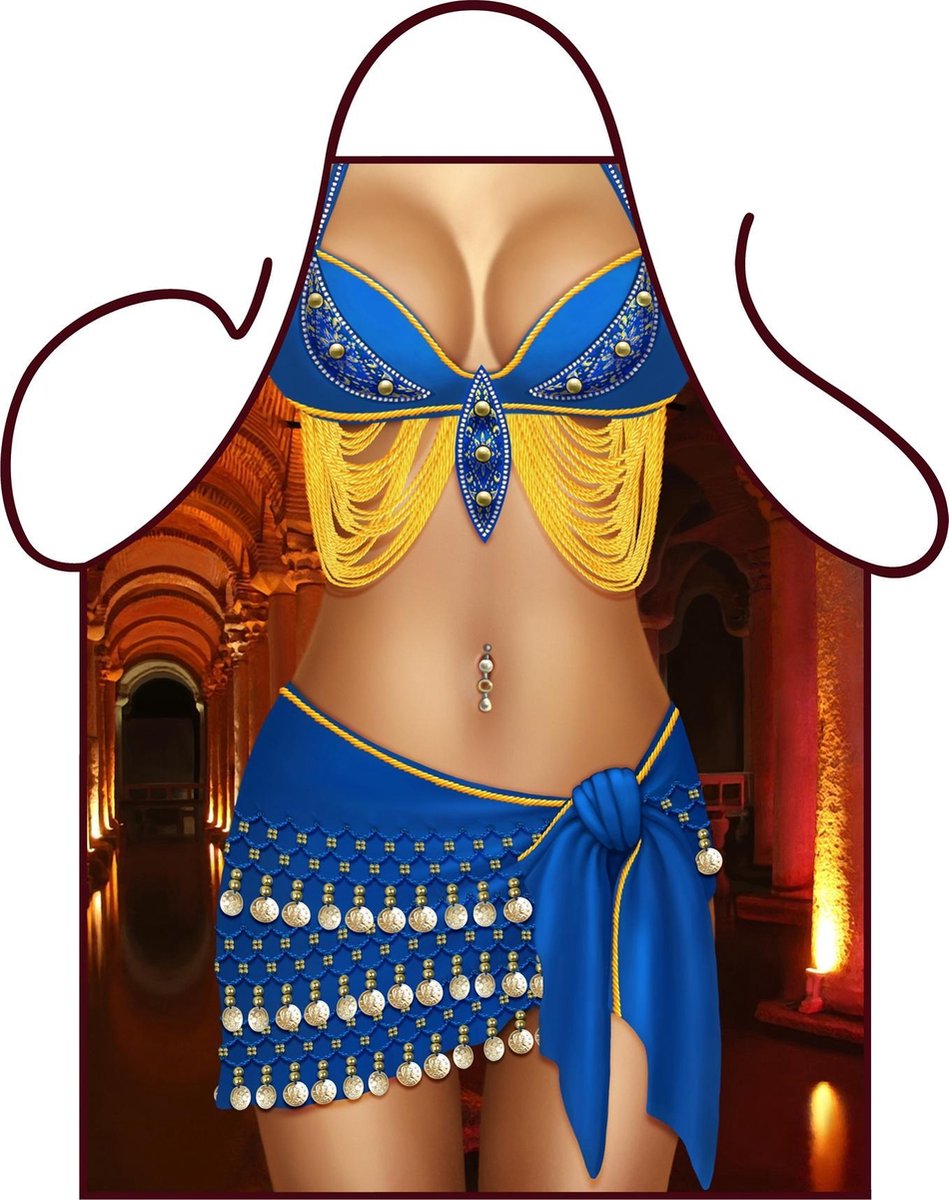 BBQ schort - Barbecue schort mannen - Fun Schort "Buikdanser Shakira" - One Size