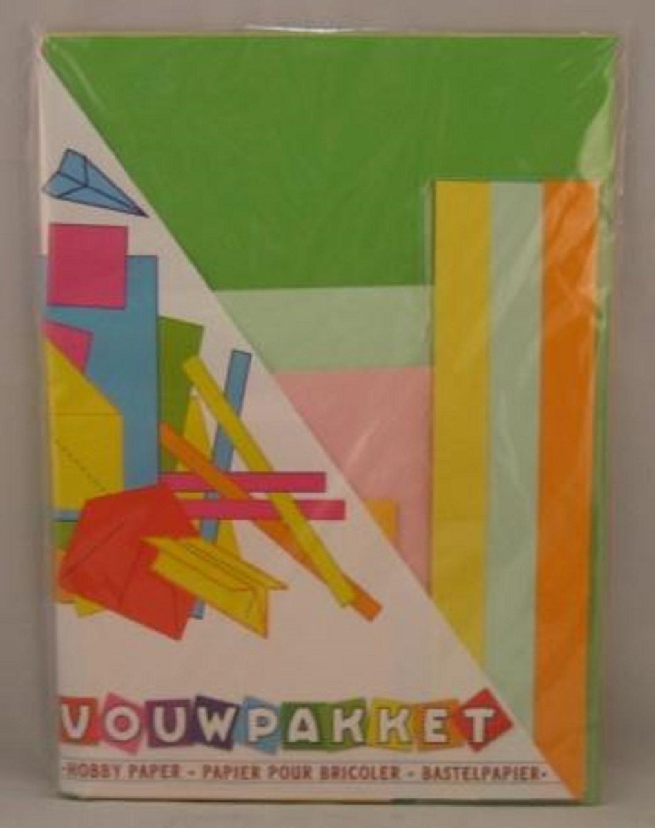 Gekleurd Papier Vouwpakket 1 set