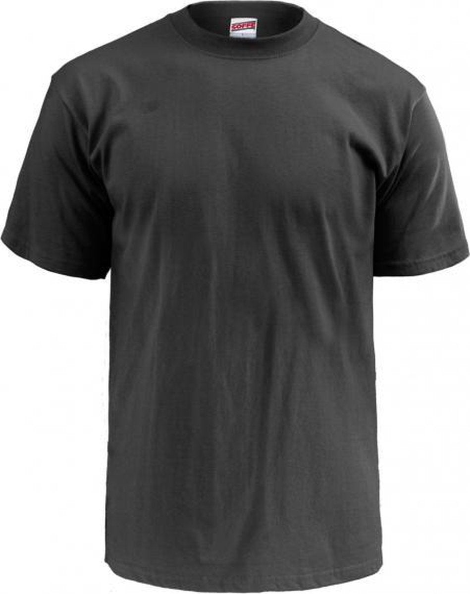 Soffe Klassiek T-Shirt - Katoen - Volwassenen - Donkergrijs - Small