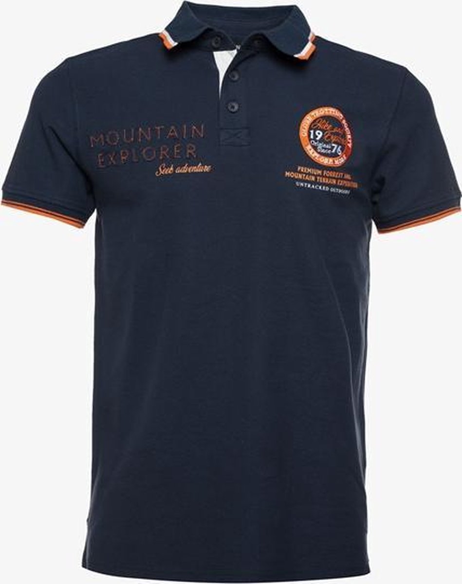 Unsigned heren polo - Blauw - Maat M