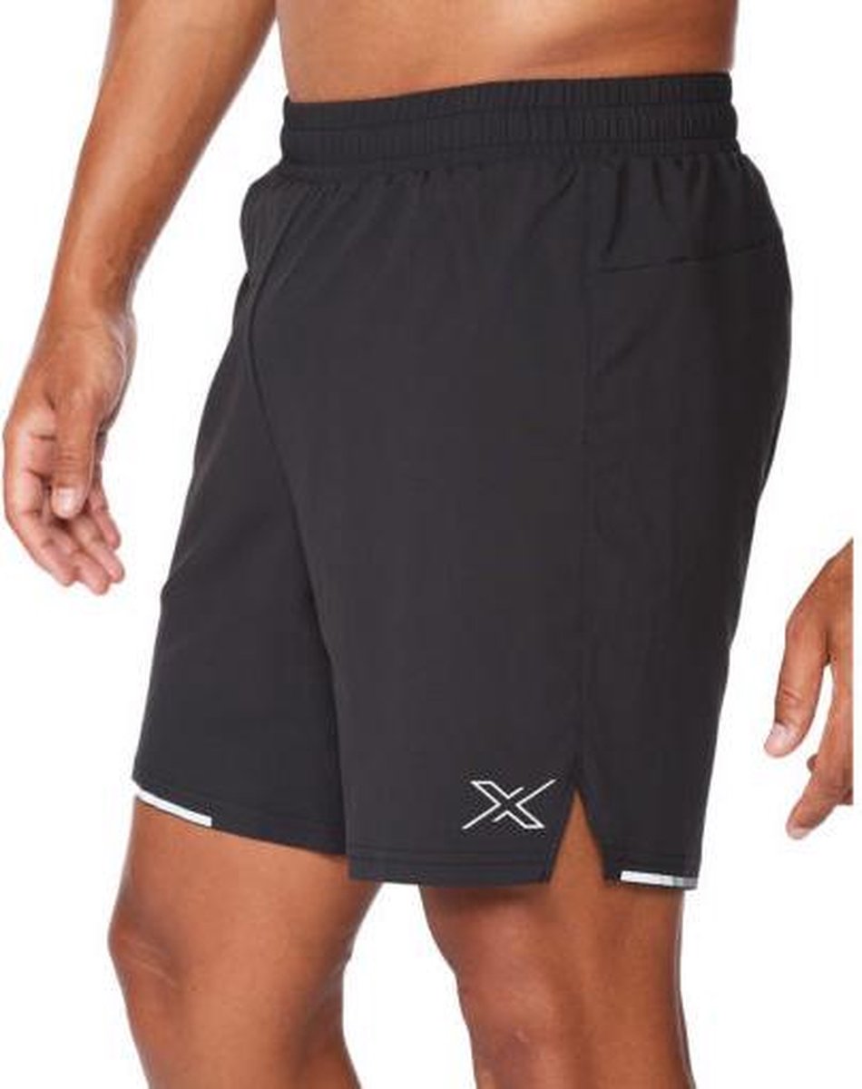 2xu Hardloopshort aero 7 Inch Heren Polyester Zwart Maat Xl