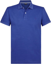 Profuomo Slim Fit  polo - kobalt blauw -  Maat: M