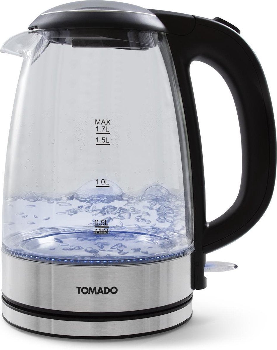 Tomado TWK1703G - Glazen waterkoker - Blauwe LED verlichting - 1
