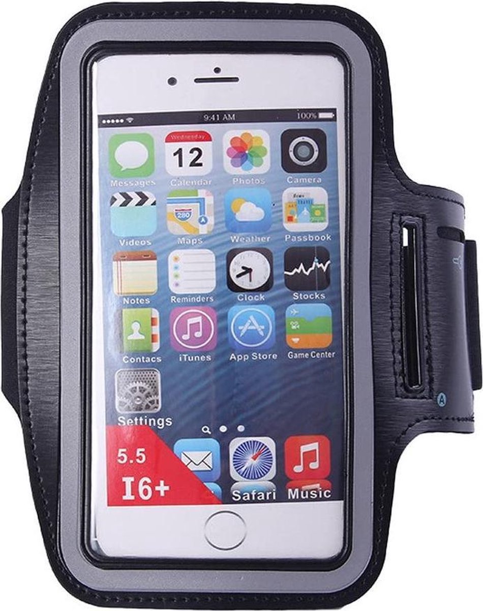 Hardloop Armband Telefoon | Geschikt voor Samsung Galaxy Note 20 Ultra| Hardloop Armband | Sport Hardloopband | Hardloop Telefoonhouder | Zwart