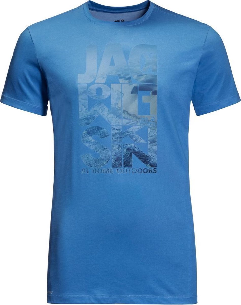 Jack Wolfskin Atlantic Ocean Outdoorshirt Mannen - Wave Blue - Maat M