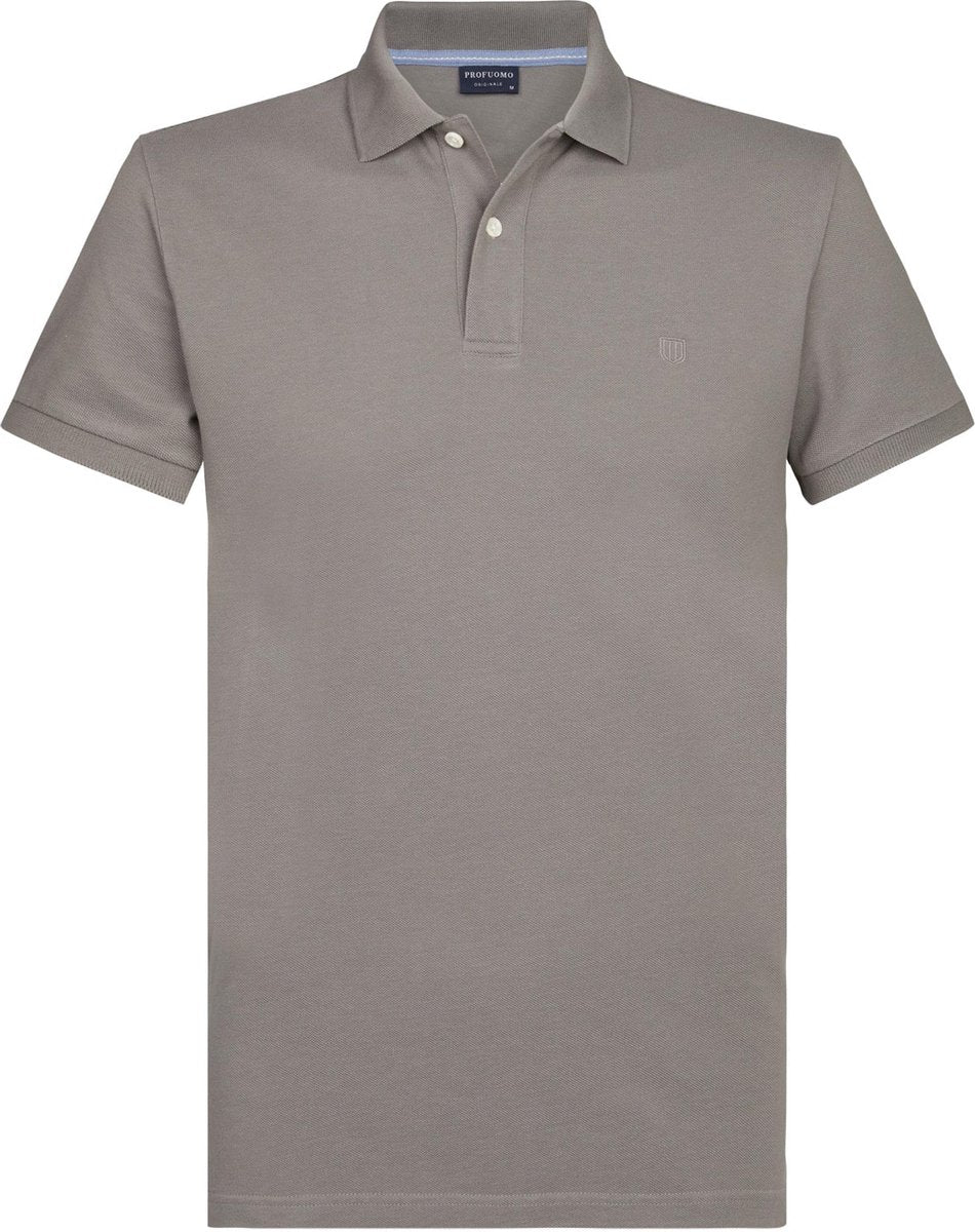 Profuomo Slim Fit  polo - grijs -  Maat: S