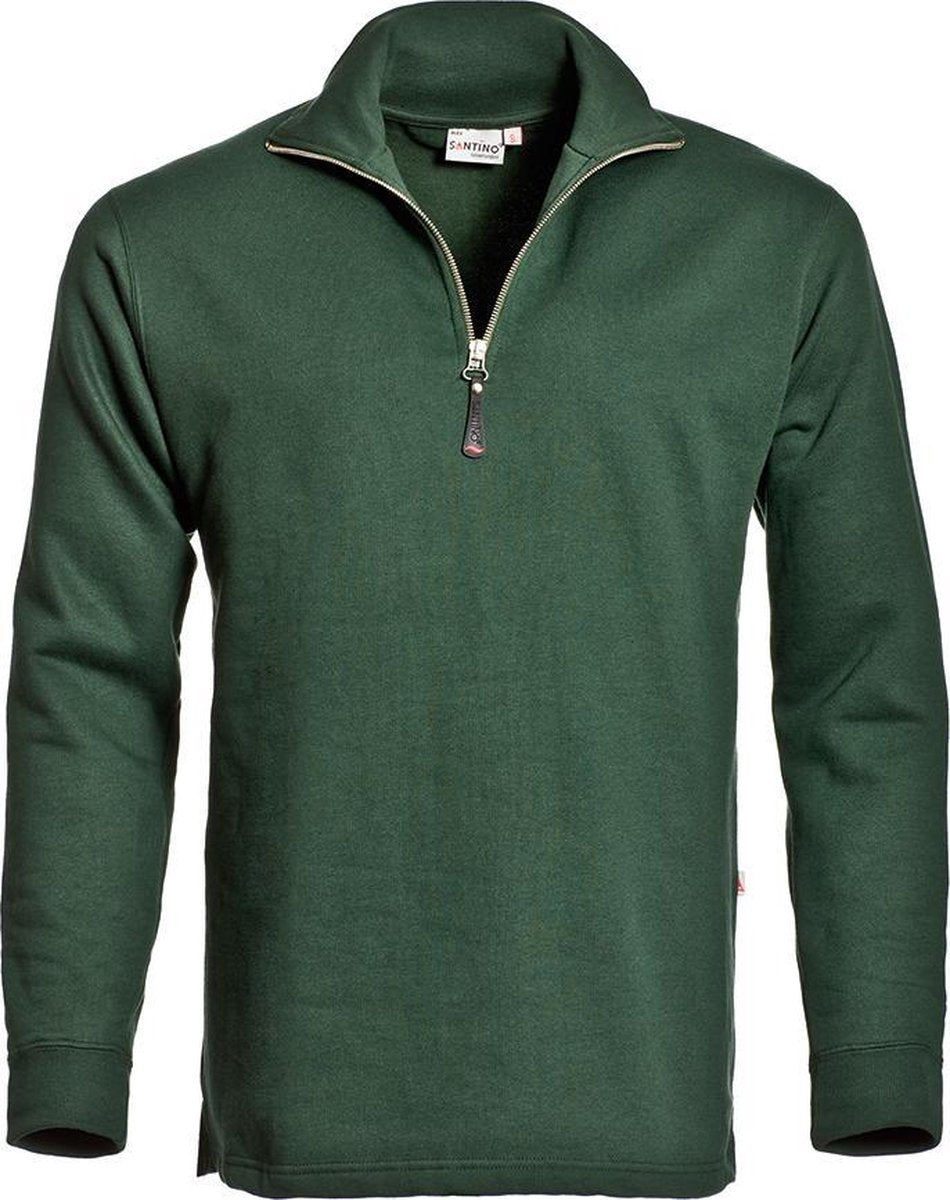 Santino Alex Zipsweater Donker groen L