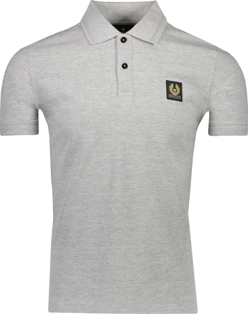 Belstaff Polo Grijs Getailleerd - Maat XXL - Heren - Lente/Zomer Collectie - Katoen