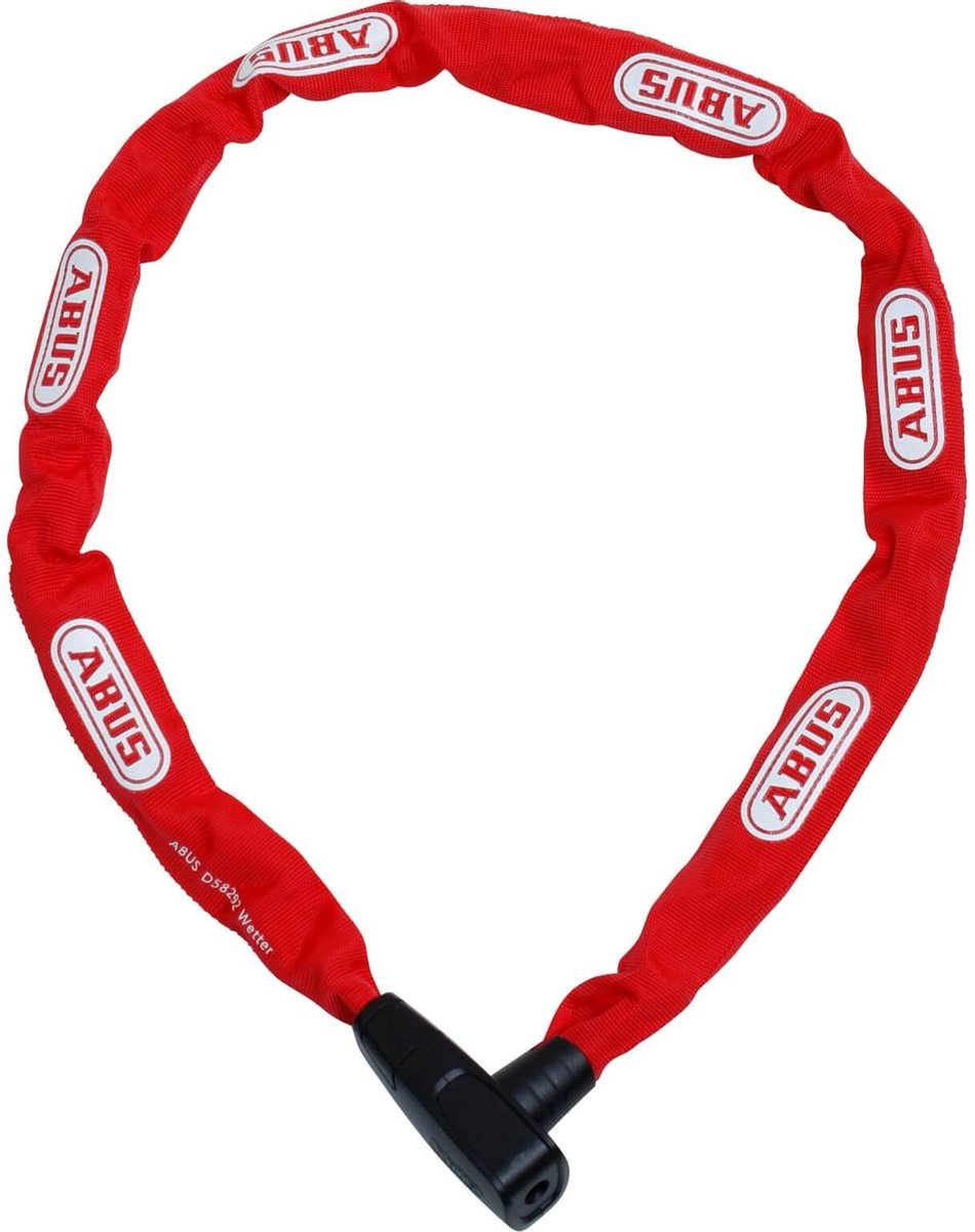 ABUS CityChain 6800 Kettingslot - 110cm - Rood