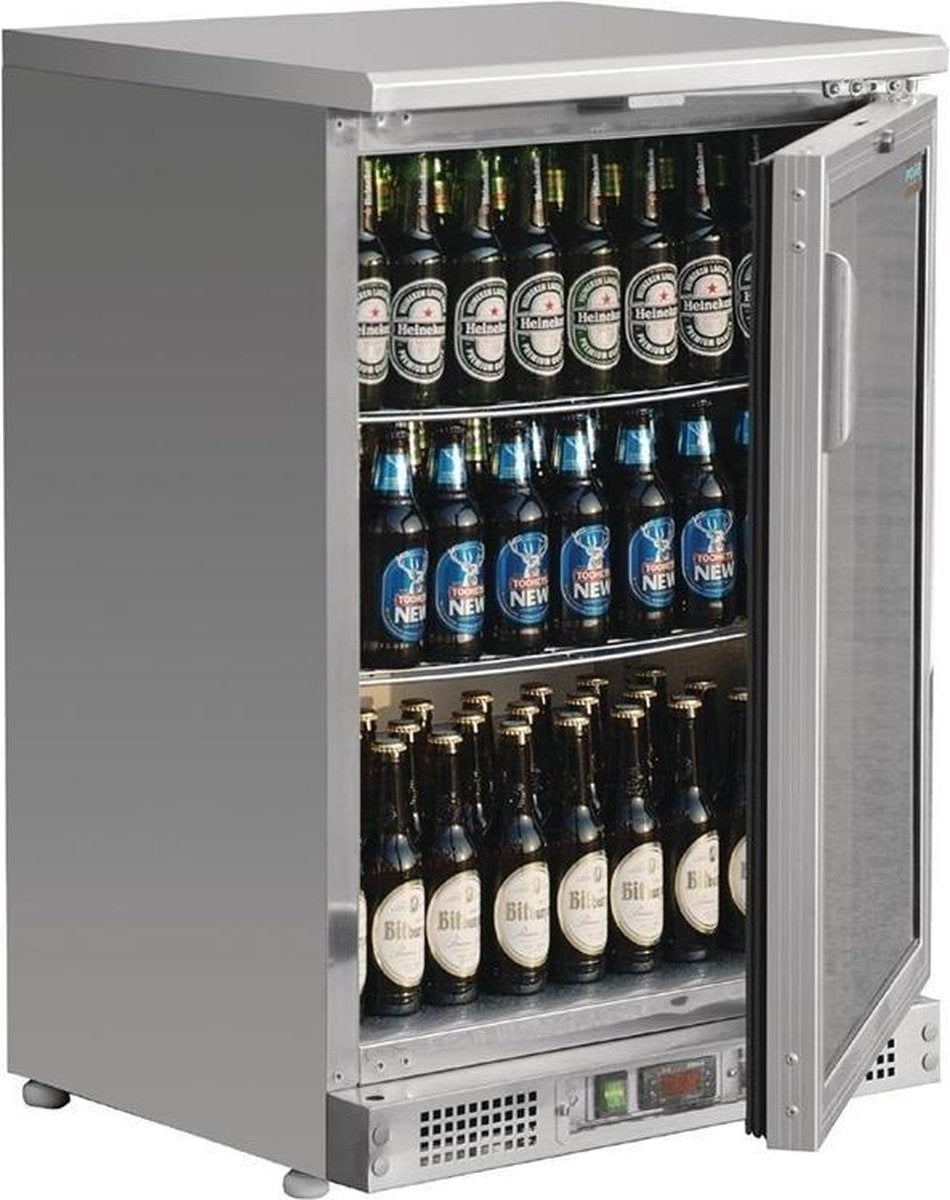Polar Gekoelde bardisplay RVS 104 flesjes