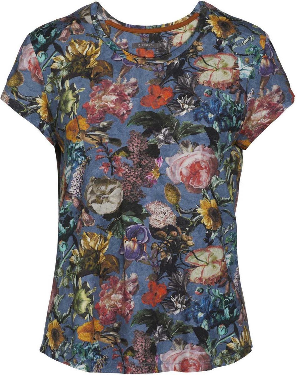 ESSENZA Saona Famke Top Korte Mouw Moonlight blue - S