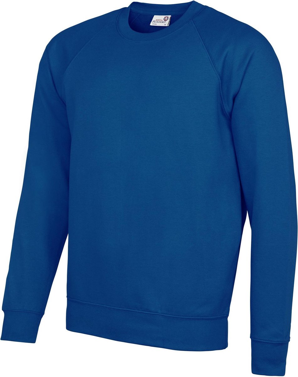 Awdis Academie Herenbemanning Hals Raglan Sweatshirt (Diep koninklijk)