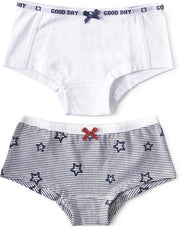 Little Label - meisjes - onderbroek - 2 stuks - wit