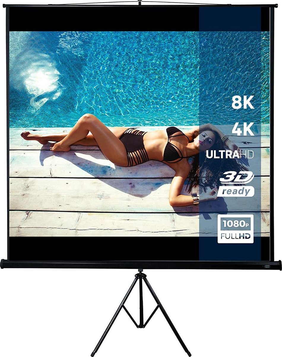 Pippa Design projectiescherm 203 x 203 cm met statief