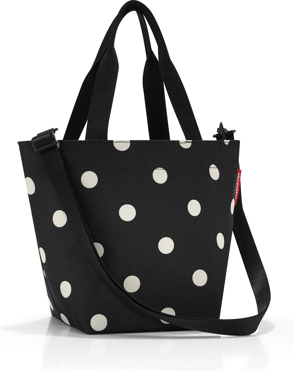 Reisenthel Shopper XS Schooltas - Maat XS - 4L - Mixed Dots Zwart