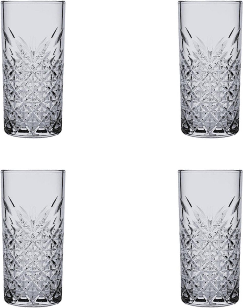 Pasabahce Longdrink Timeless 45 cl - Grijs 4 stuk(s)