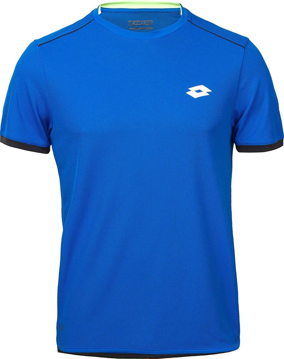 Lotto Aydex IV Tee - Deep Dry Tech T-shirt - Heren - Maat S - Blauw
